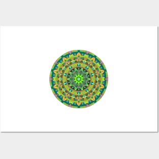 The Green Man Mandala Posters and Art